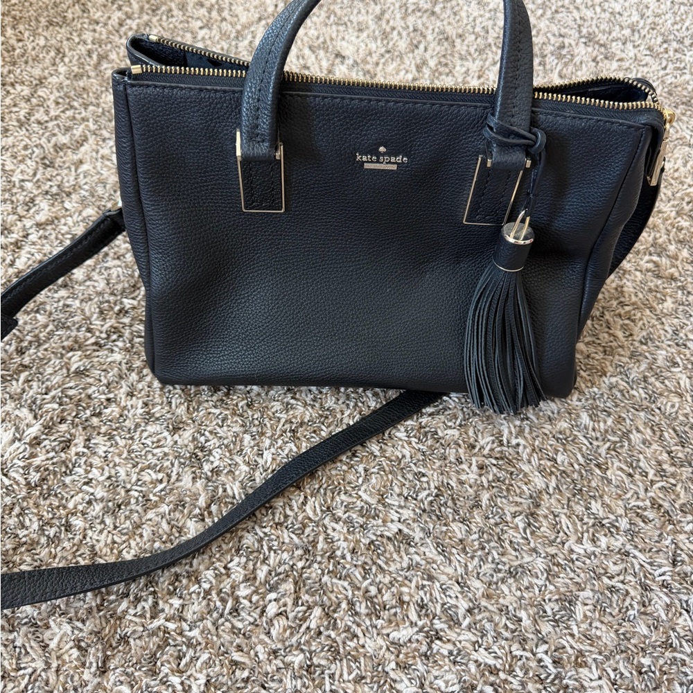 Kate Spade Black Satchel with Tassel
